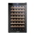 Devanti Wine Fridge Cooler, Wooden Shelves, 51-Bottle Capacity, Black, 56x49.5x83cm, UV-Resistant, Energy-Efficient