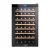 Devanti Wine Fridge Cooler, Wooden Shelves, 51-Bottle Capacity, Black, 56x49.5x83cm, UV-Resistant, Energy-Efficient