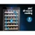 Devanti Wine Fridge Cooler, Wooden Shelves, 51-Bottle Capacity, Black, 56x49.5x83cm, UV-Resistant, Energy-Efficient