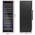 Devanti Dual Zone Wine Fridge Cooler 154 Bottle Capacity, Wooden Shelves, UV Glass Door, Digital Control, Black