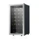 Devanti 42-Bottle Wine Fridge Cooler - UV Glass, LED Lighting, Silent Compressor, No Frost, Black, 87cm x 59cm x 55cm