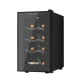 Devanti 8 Bottle Wine Fridge Cooler - UV Glass, LED Lighting, Silent Operation, Thermoelectric Cooling, 1-Year Warranty