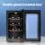 Devanti 8 Bottle Wine Fridge Cooler - UV Glass, LED Lighting, Silent Operation, Thermoelectric Cooling, 1-Year Warranty