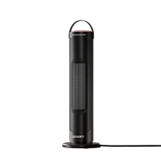 Devanti Ceramic Tower Heater, ABS & Metal, 18x18x54cm, Black - 2000W Rapid Heating, Energy-Saving, Safety Features
