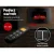Devanti Electric Fireplace Fire Heater, Metal & Black Tempered Glass, 91x58cm, 2000W, Curved Design, Remote Control