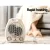 Devanti Electric Fan Heater, ABS Plastic, 21x13.5x27cm, White, 2000W, Rapid Heat-Up, Safe & Portable Winter Solution