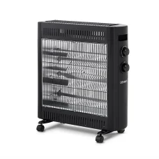 Devanti Infrared Heater, Quartz Elements, Black, 53x21x65cm, Portable & Eco-Friendly Radiant Heating Solution