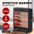 Devanti Infrared Heater, Quartz Elements, Black, 53x21x65cm, Portable & Eco-Friendly Radiant Heating Solution
