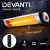 Devanti Radiant Heater, Aluminium, 92cm, Black/Silver, 2000W, Indoor/Outdoor, Energy-Efficient, Remote Control
