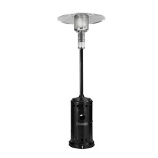 Devanti Outdoor Gas Patio Heater, Stainless Steel, 225cm, Black & Silver, Eco-Friendly, Portable, 13.5kW Heating