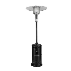 Devanti Outdoor Gas Patio Heater, Stainless Steel, 225cm, Black & Silver, Eco-Friendly, Portable, 13.5kW Heating