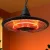 Devanti 1500W Hanging Infrared Patio Heater - IP65 Weatherproof, Adjustable Height, 360° Heat, Remote Control