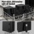 Devanti 11L Dual Zone Air Fryer Oven, Stainless Steel, 1700W, 2 x 5.5L Baskets, 13 Presets, Touch