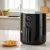 Devanti 4L Air Fryer 1500W Knob Control, 80-200°C Temp, 60-Min Timer, Non-Stick, Oil-Free, Black,