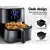 Devanti 7L Air Fryer - Black Stainless Steel, LCD Touch Control, Oil-Free Cooking, 8 Presets, 1700W Power