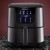 Devanti 7L Air Fryer - Black Stainless Steel, LCD Touch Control, Oil-Free Cooking, 8 Presets, 1700W Power