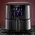 Devanti 7L Air Fryer - Black Stainless Steel, LCD Touch Control, Oil-Free Cooking, 8 Presets, 1700W Power