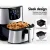 Devanti 7L Air Fryer with LCD Touch Control, Stainless Steel, 1700W Powerful 8-in-1 Cooking, Dishwasher Safe