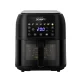 Devanti Air Fryer, Non-Stick 8L, Black, 1700W LCD Touch Control, Oil-Free Cooking with 7 Presets and Dishwasher-Safe