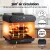 Devanti 15L Steam Air Fryer Oven, 1600W with Touch Control, 8 Presets, Non-Stick Pan, Safety Features, Black