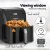 Devanti 5L Air Fryer, 1500W with LCD Touch, 8 Cooking Modes, Auto-Off, Timer, Non-Stick, 360° Airflow,