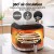 Devanti 5.5L Air Fryer & Grill Combo, 1500W, LCD Touch, Stainless Steel, 10 Presets, Non-Stick, Dishwasher Safe