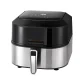 Devanti 5.5L Air Fryer & Grill Combo, 1500W, LCD Touch, Stainless Steel, 10 Presets, Non-Stick, Dishwasher Safe