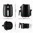 Devanti Air Fryer, Stainless Steel, 2.5L, Black/Silver, 1200W, Oil-Free Cooking, Knob Control, Easy Clean, Safe Design