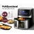 Devanti 6.5L Air Fryer with LCD Touch Panel, Clear Window, 1700W Power, Oil-Free Cooking, Dishwasher-Safe Components