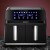 Devanti Air Fryer, Stainless Steel, 8L Dual Zone, Black & Silver, 1700W, Oil-Free Cooking, LCD Touch Control Panel