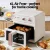 Devanti 6L Air Fryer, 1700W, Knob Control, Cream - Morandi Design, 360° Circulation, Adjustable Temp, Dishwasher Safe