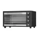 Devanti 60L Convection Oven Electric Fryer 2000W, Stainless Steel, Rotisserie, Timer, Portable, Black/Silver