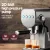 Devanti 20 Bar Espresso Coffee Machine - Silver, 1360W, Space-Saving Design, Instant Heat, Milk Frother, 0.9L Tank