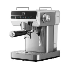 Devanti 20 Bar Espresso Coffee Machine, Stainless Steel, 1.2L – Instant Heat, Milk Frother, Mug Warmer, Compact Design