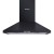 Devanti Range Hood, Powder-Coated Steel, 600mm, Black, 3-Speed, LED Lamp, Strong Suction, Removable Filters