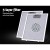 Devanti Range Hood, Powder-Coated Steel, 600mm, Black, 3-Speed, LED Lamp, Strong Suction, Removable Filters