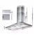 Devanti 900mm Stainless Steel Range Hood - Powerful 3-Speed, LED Lighting, 5-Layer Filters, Adjustable Wall Mount