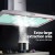 Devanti 900mm Stainless Steel Range Hood - Powerful 3-Speed, LED Lighting, 5-Layer Filters, Adjustable Wall Mount