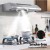 Devanti 600mm Stainless Steel Range Hood 60cm with 3-Speed Control, LED Light, and Removable 5-Layer Aluminium Filter