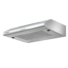 Devanti 600mm Stainless Steel Range Hood 60cm with 3-Speed Control, LED Light, and Removable 5-Layer Aluminium Filter