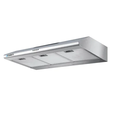 DEVANTI 900mm Stainless Steel Range Hood – 3-Speed, LED Lights, 5-Layer Filters, High-Performance 125W Motor