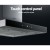 Devanti 60cm Range Hood: Black Glass, Wall-Mounted, 3-Speed Touch Control, LED Lights, High Suction, 5-Layer Filters