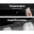 Devanti 60cm Range Hood: Black Glass, Wall-Mounted, 3-Speed Touch Control, LED Lights, High Suction, 5-Layer Filters