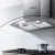 Devanti 900mm Wall Mounted Range Hood with Stainless Steel & Tempered Glass, 3-Speed, LED Lights & Filter Indicator