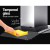 Devanti 900mm Wall Mounted Range Hood with Stainless Steel & Tempered Glass, 3-Speed, LED Lights & Filter Indicator