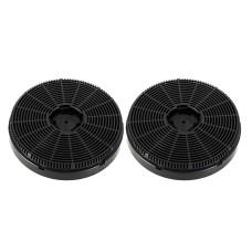 Devanti 16cm Range Hood Carbon Charcoal Filters X2 - Easy Install, Ductless Design, Fresh Kitchen Air, Replace 6 Months