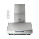 Devanti 900mm Wall-Mounted Range Hood - Stainless Steel, 3-Speed Fan, LED Display, Remote Control, 1000m³/hr Suction