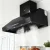 Devanti 1200mm Wall-Mounted BBQ Range Hood, Dual Motor, Black Stainless Steel, Remote & Touch Control, LED Lights