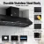 Devanti 1500mm Black Commercial BBQ Range Hood with Dual Motors, Remote Control, LED Lights, and Stainless Steel Body