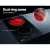 Devanti Electric Ceramic Cooktop, Black Glass, 30cm, 3200W, Touch Control, 3 Zones, Safety Features, Easy-to-Clean